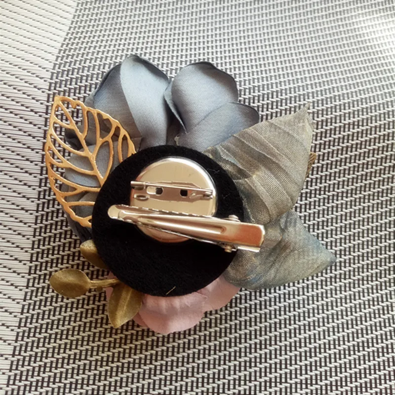 New Woman Brooches Handmade Yard Fabric Flowers Pin Vintage Leaf Suits Fashion Jewelry Coat Corsage Accessories | Украшения и
