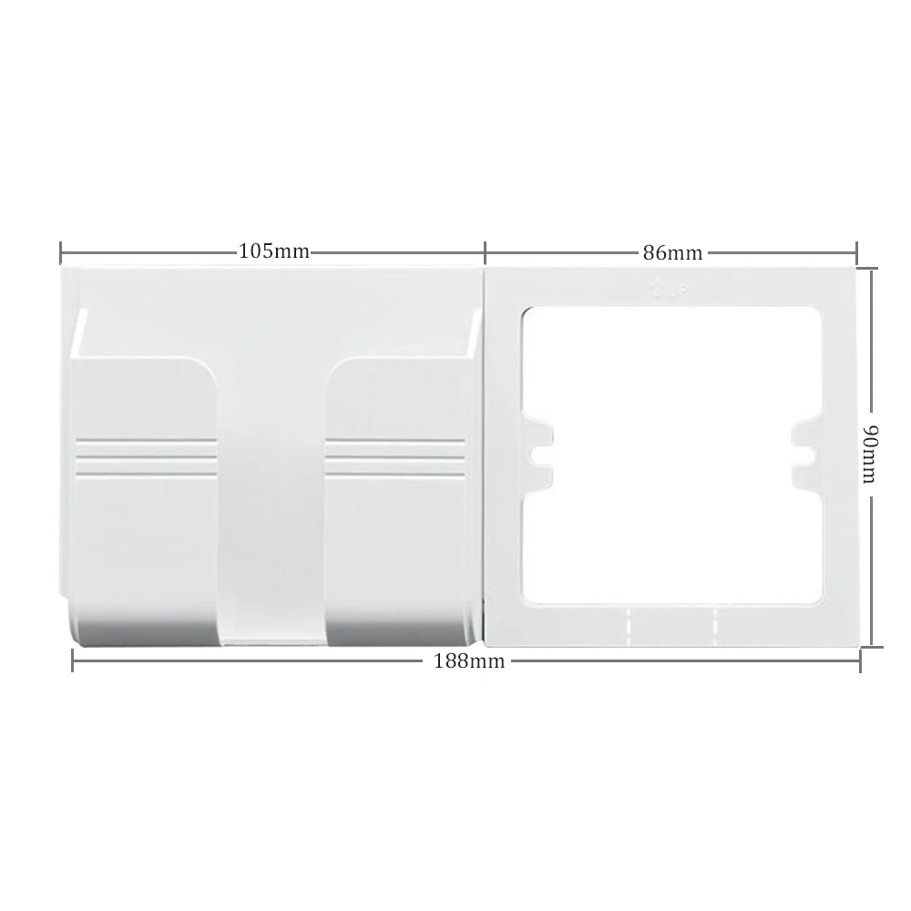Wall phone holder 16A настенная розетка с 2 usb зарядным портом 2.1A 16A Россия Испания настенная розетка ЕС розетка 86*86 мм - Цвет: Wall phone holder