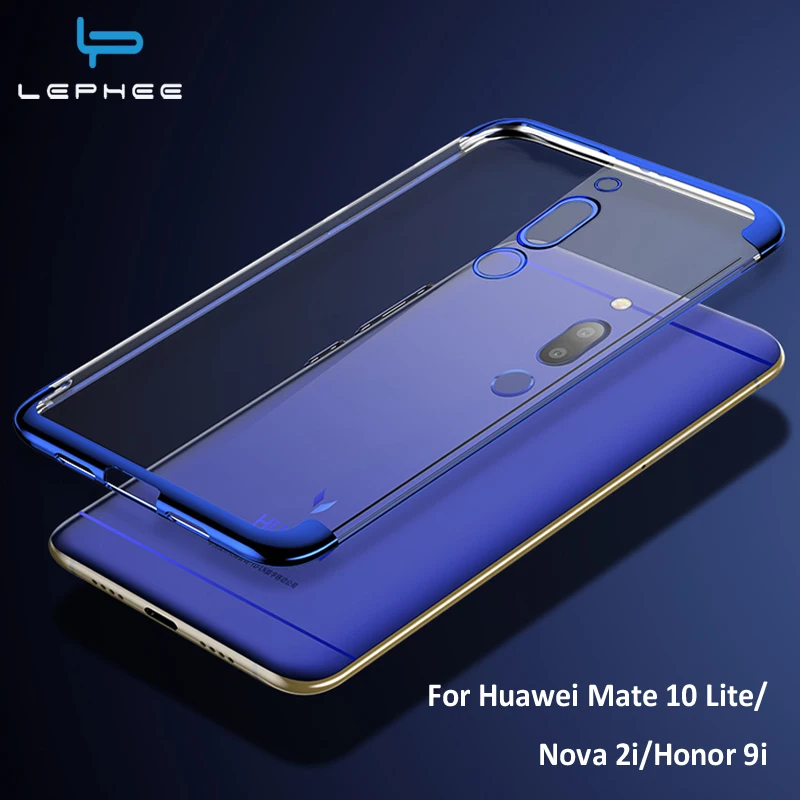 LEPHEE huawei Коврики 10 Pro Чехол Lite случае Роскошные покрытием Crystal термополиуретановый