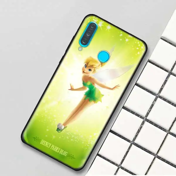 Черный силиконовый чехол для huawei P30 P20 P10 mate 20 10 Nova 5 5i Lite Pro P Smart+ Z Shell Tinkers Bell Tinkerbell