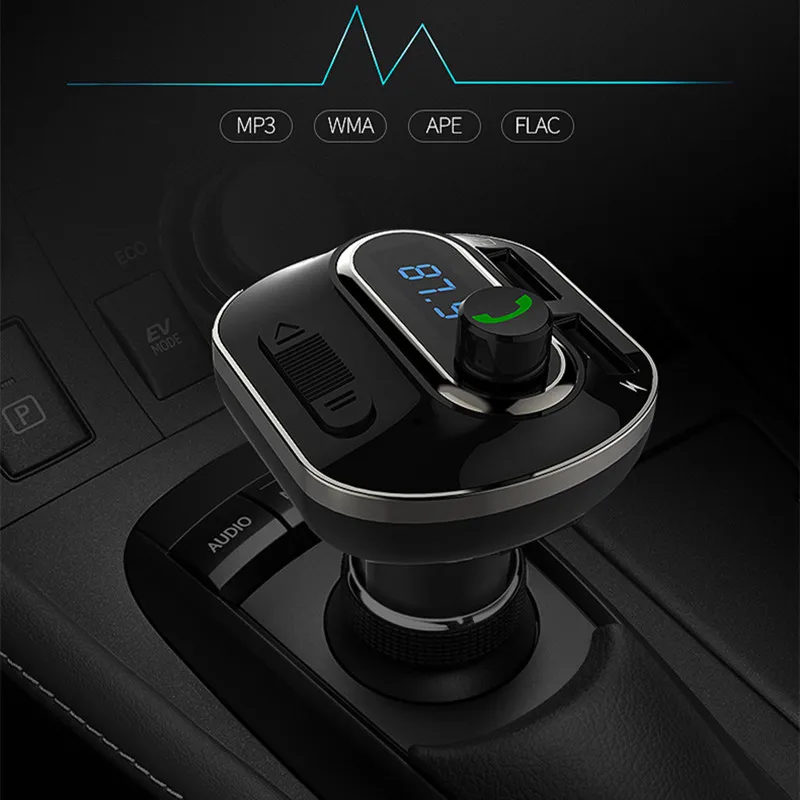 Ihens5 Bluetooth автомобильный комплект fm передатчик Aux модулятор Handsfree Поддержка tf