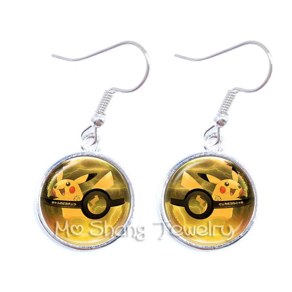 Женские серьги-капельки ручной работы милые серьги в стиле Покемон го Ретро