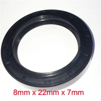 8mm x 22mm x 7mm nbr nitrile rubber double lip oil seal