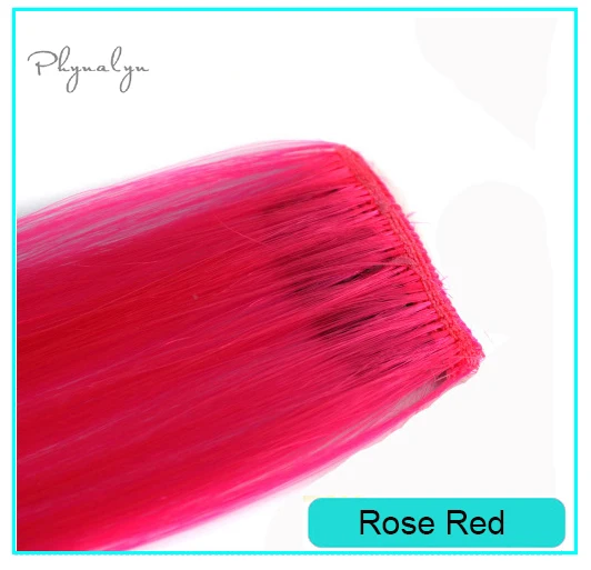 Rose Red Синтетические волосы для наращивания для укладки волос 2 шт. заколки для прямых волос модные аксессуары для невесты - Color: Rose Red