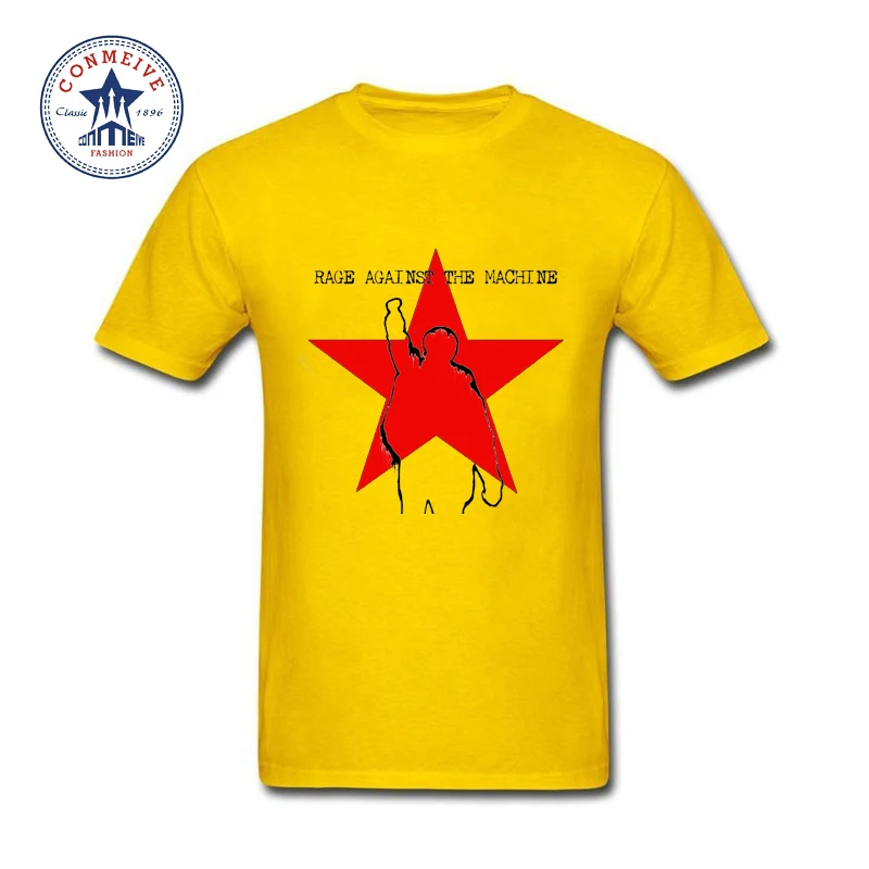 Новейшие модные футболки с коротким рукавом мужская одежда RAGE AGAINST THE MACHINE хлопковая забавная футболка для мужчин - Цвет: as the picture