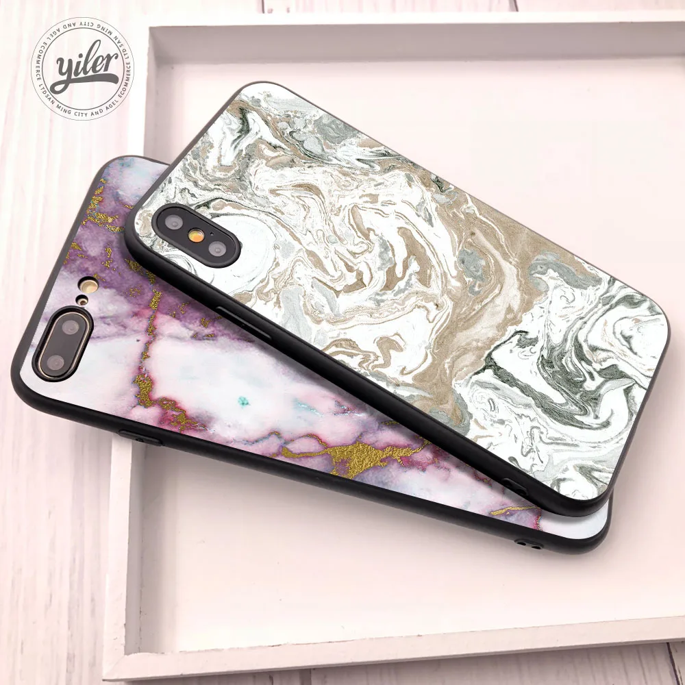 Модный мраморный гранит для Funda iPhone 7 8 Plus чехол силиконовый чехол для iPhone XS 11 Pro Max XR SE 5S 6 8 Plus чехол для телефона s