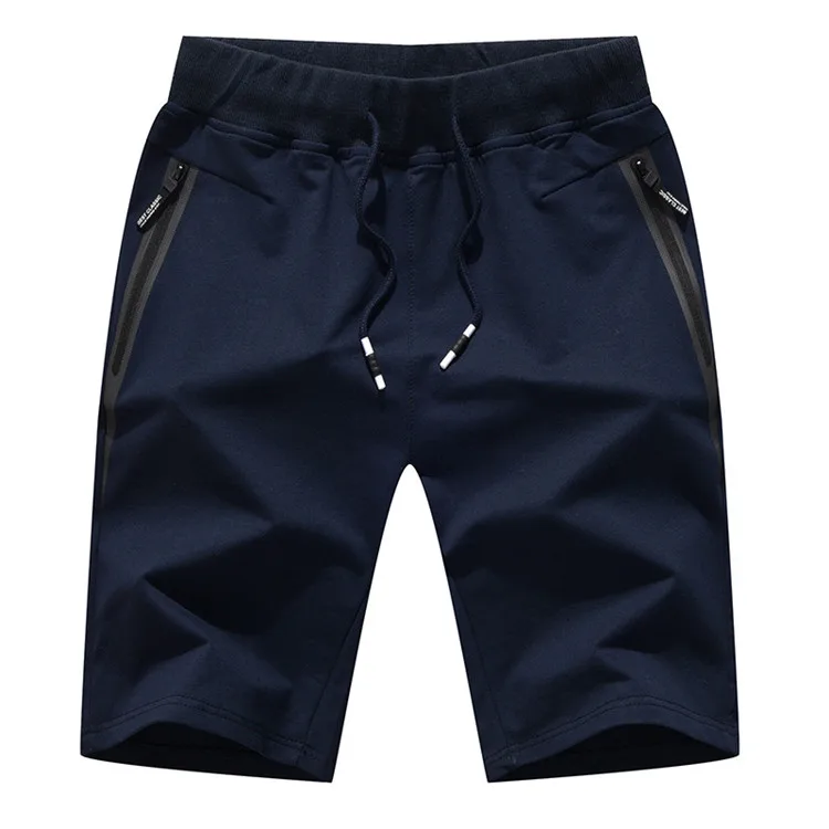 Blue Shorts Горные летние новые мужские шорты из хлопка с эластичной резинкой на талии, повседневные пляжные шорты, мужские пляжные шорты, Мужская брендовая одежда SA483 - Цвет: Blue Shorts