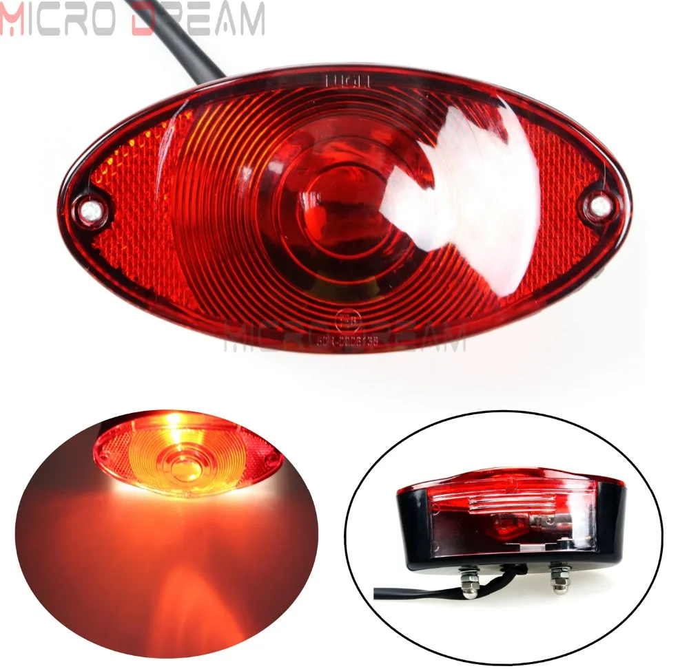Кошачий глаз Lucas задний фонарь для мотоцикла стоп задние фонари w/номерной знак