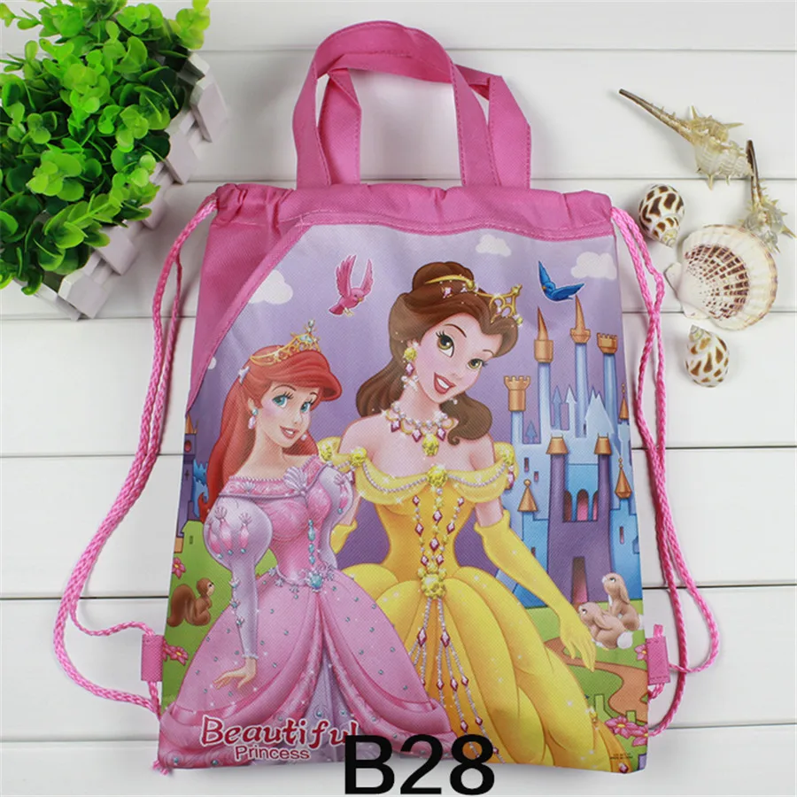 Бесплатная доставка 12 шт. Любовь принцессы шаблон Детская Школа переносная сумка