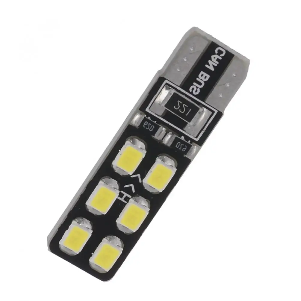 

10 Pcs Error Free T10 / 168 / W5W / 194 LED Bulbs Wedge T10-2835-12SMD Car LED Auto Light Signal Lamp Car Door Light