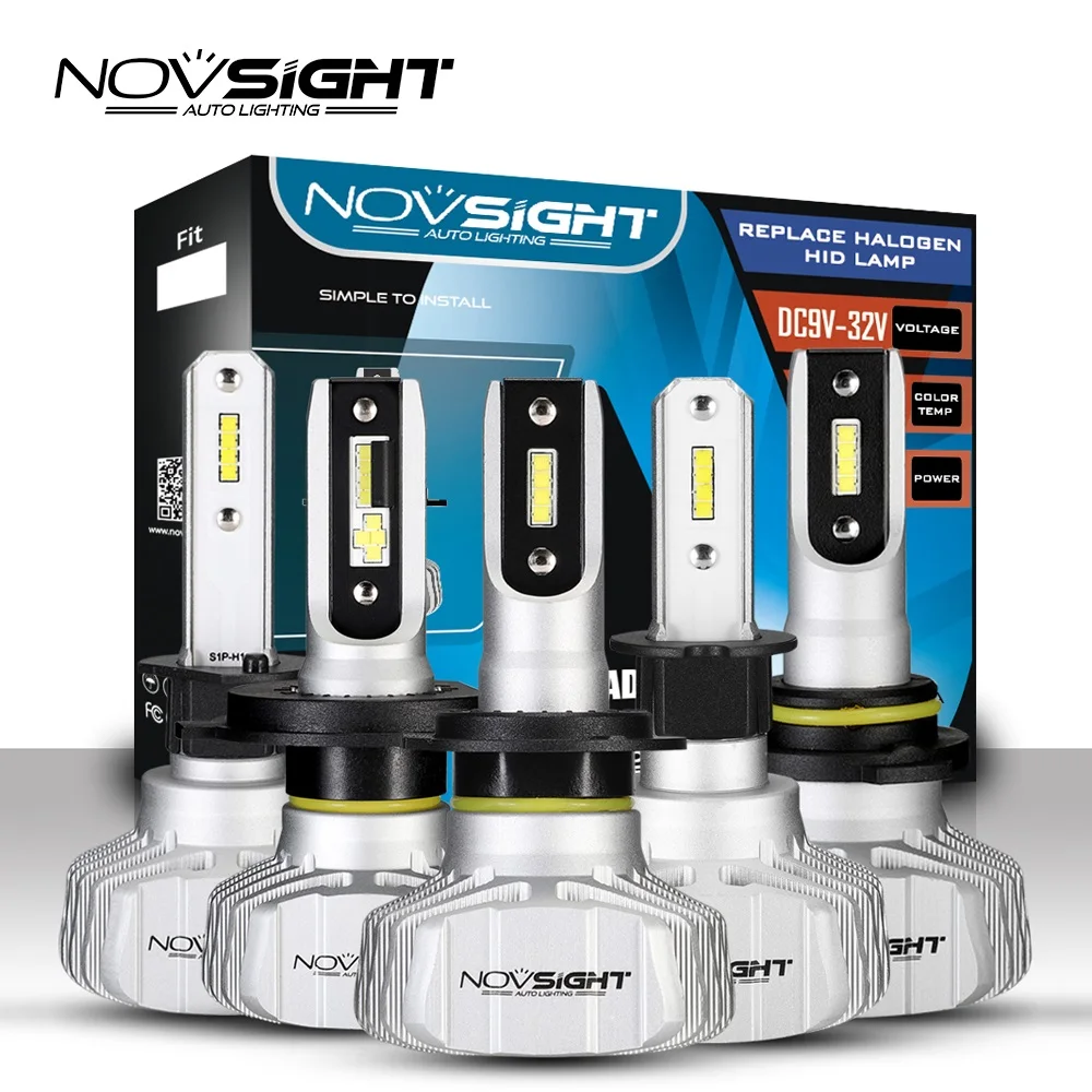 Светодиодсветодиодный лампы для передних фар Novsight H4 H7 H11 H13 HB3 9005 HB4 9006 9007 H1