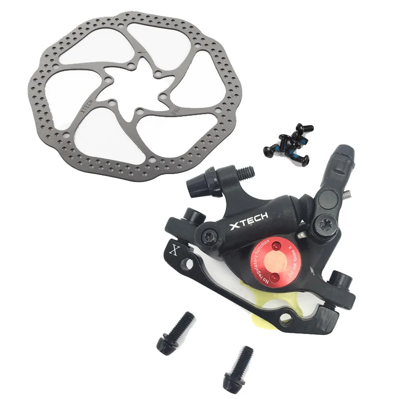 f black w rotor Zoom HB-100 MTB велосипедный тормоз HB100 велосипедные тормоза суппорт с роторами части велосипеда гидравлический поршень двухсторонний тормоз - Цвет: f black w rotor