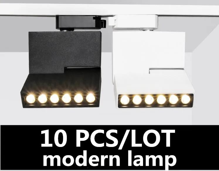 

10pcs Fedex fast 6W 12W Foldable Led track light Rotated Lighting COB Spot light Ceiling Mounted Multiple light
