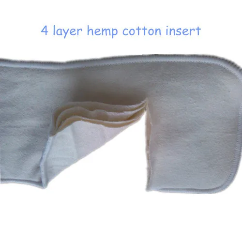 Free Shipping Organic  Hemp Cotton Insert for baby Cloth Diaper nappy, 55% hemp, 45% Cotton 50pcs/lot
