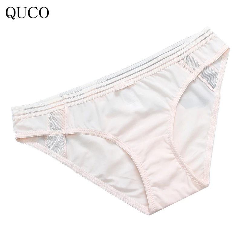 QUCO brand Cotton Panties Sexy Women Underwear Briefs Seamless Padded pink Lingerie Underpants Ladies Bikini underwear women W22 |