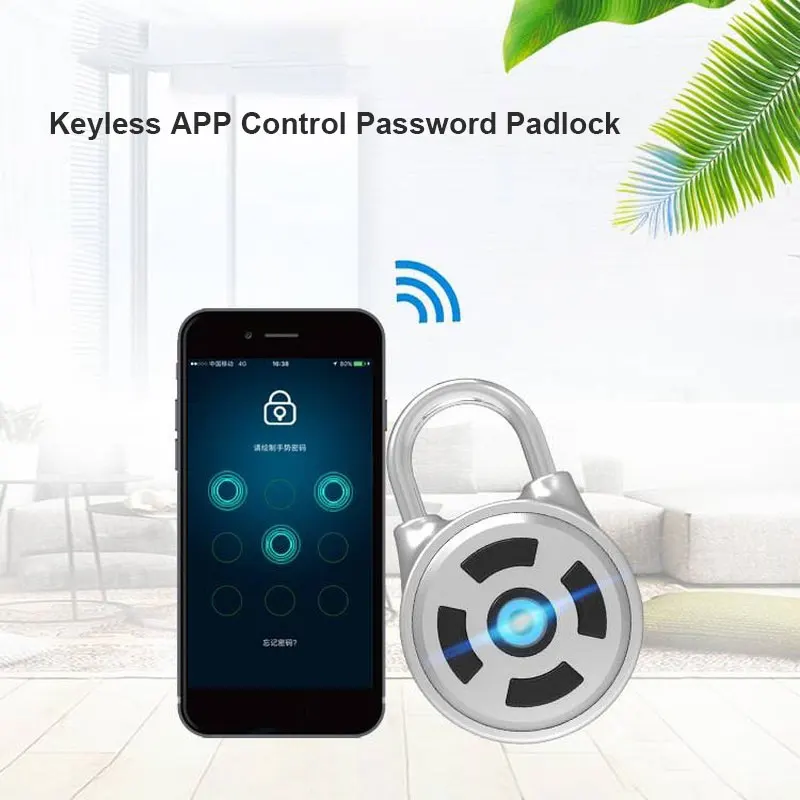 Блокировка Bluetooth паролем универсальный замок без ключа из нержавеющей стали для