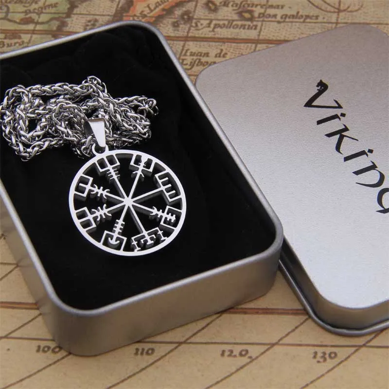 

Dropshiping new arrival stainless steel Viking Nordic Rune pendant necklace men gift