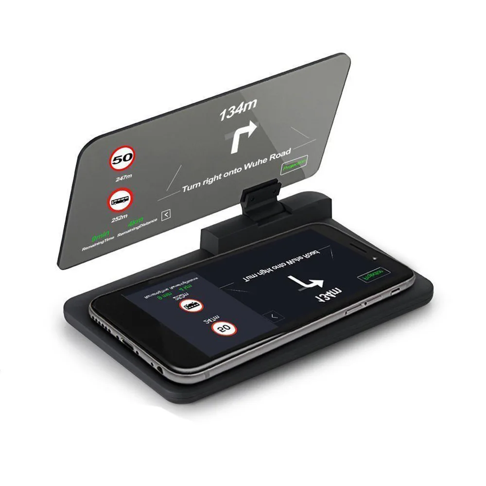 H6 6 ''автомобильный держатель HUD Дисплей проектор кронштейн для gps навигации