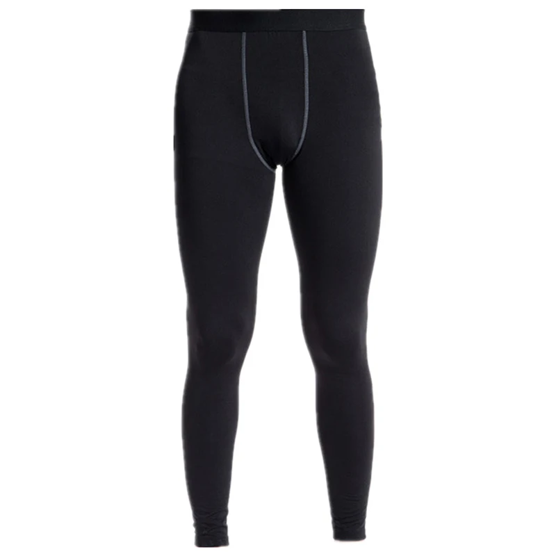

Winter Warm Men's Compression Base Layer Pants Thermal Fleece Stretch Breathable Slim Fit Underwear Pants Trousers