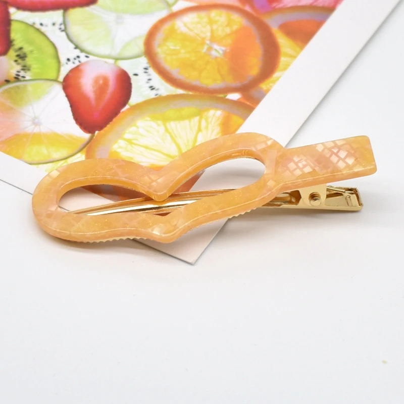 1 шт. модные корейские стильные янтарные леопардовые Акриловые зажимы для волос в