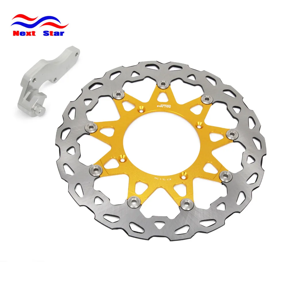 

Motorcycle 320MM Front Floating Brake Disc Rotor & Adapter Bracket For SUZUKI RMZ 250 450 RMZ250 RMZ450 2015 RMX450 2010-2012