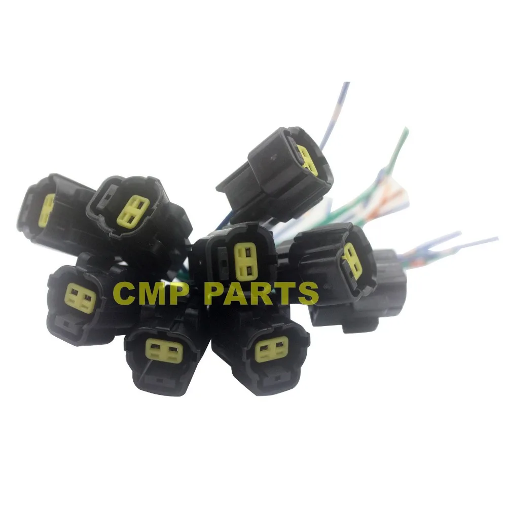 10pcs SK-8 Solenoid Valve Harness Plug 2 Lines for Kobelco Excavator 3 month warranty | Автомобили и мотоциклы