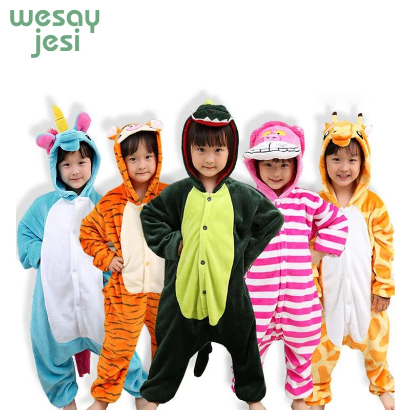 Для маленьких девочек и мальчиков детские пижамы унисекс комбинезон дети 2018