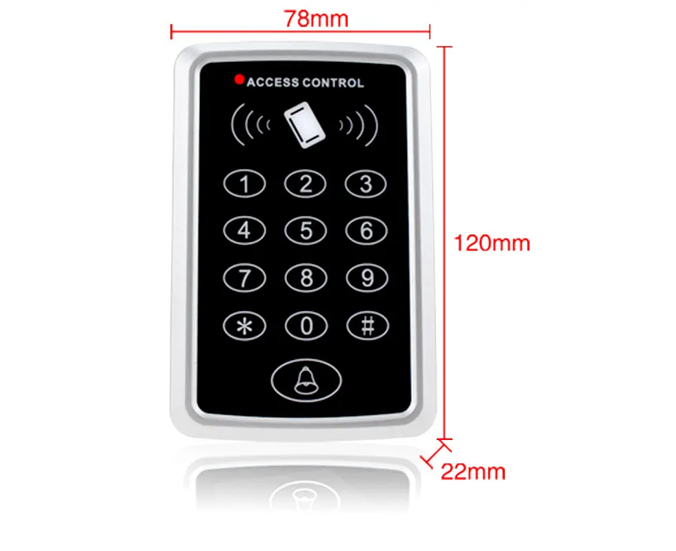 Водонепроницаемый rfid-контроллер доступа T11+ Электрический замок управления+ источник питания 3а/12 В+ кнопка выхода+ 5 ключей+ дверной держатель+ кронштейн