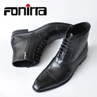 FONIRRAмодные мужские ботильоны в винтажном стиле; повседневная мужская обувь; кожаные водонепроницаемые мужские мотоциклетные ботинки; официальная модельная обувь; 614