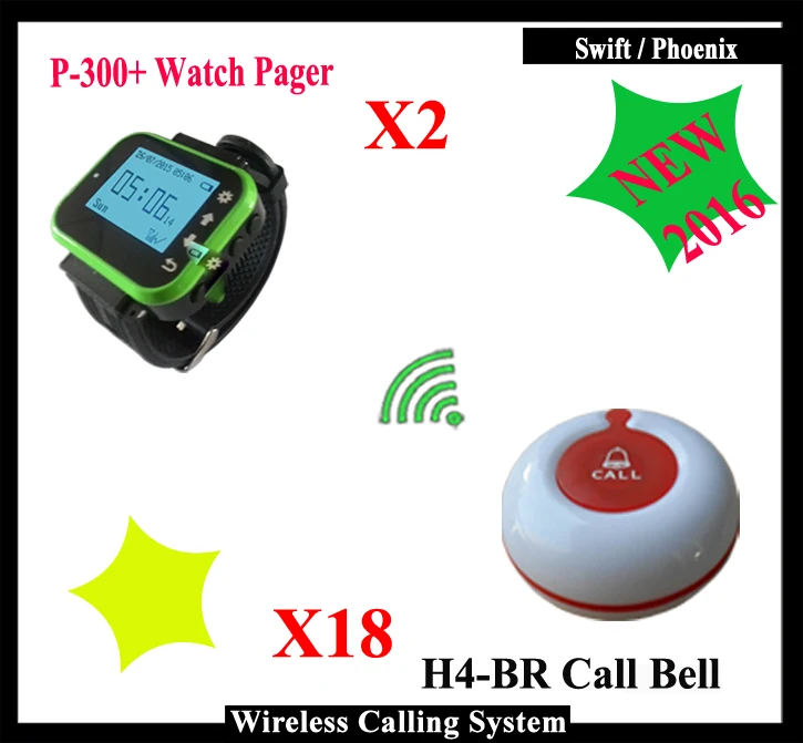 Ресторан Беспроводной вызова Системы с меню Дисплей приемник и Кнопка для