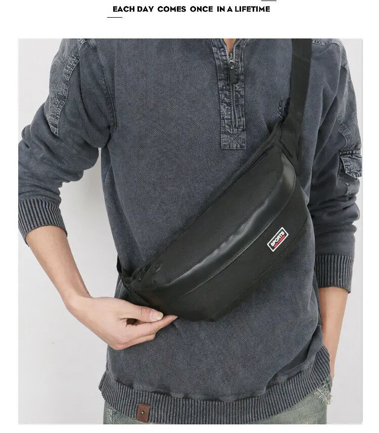 

Men's Canvas Sling Bag Chest Crossbody Messenger Casual Shoulder Small Travel Sports Schoolbag USB Charging Bags