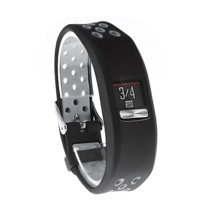Бесплатная доставка ремешок для часов Garmin vivofit 4 браслет голоу черный силиконовый