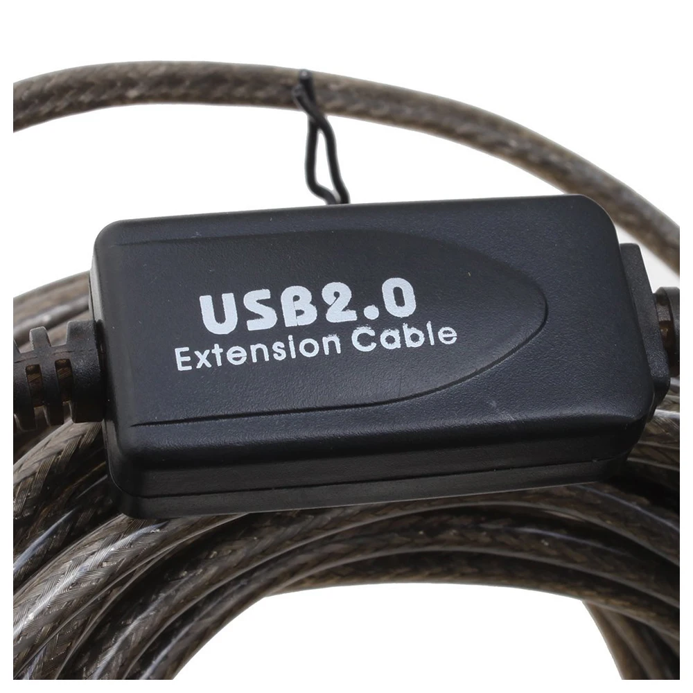 50ft USB2.0 Мужской и женский Активный удлинитель высокоскоростной кабель для