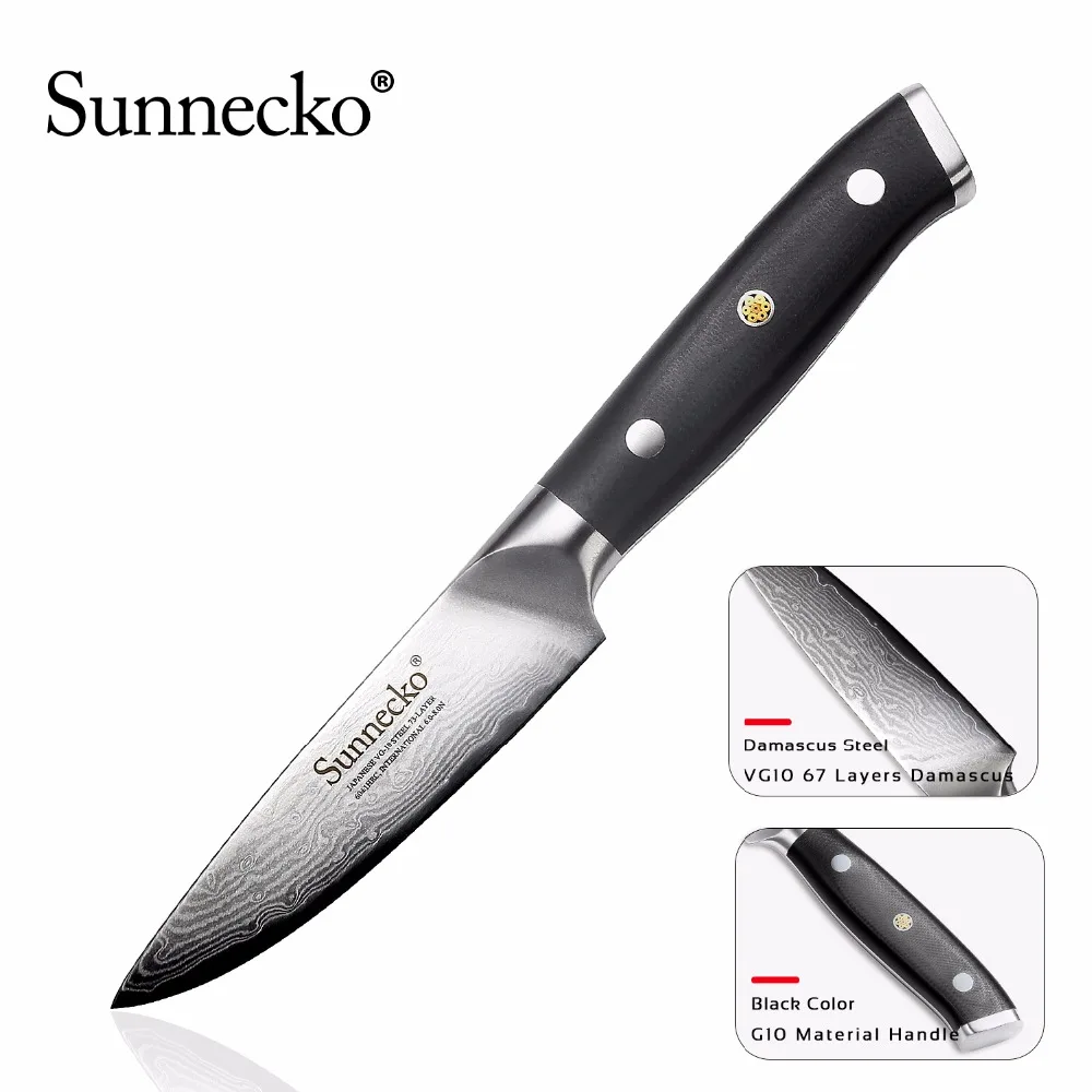 SUNNECKO 3 5 &quotнож для очистки овощей Кухонные ножи фрукты режущие инструменты