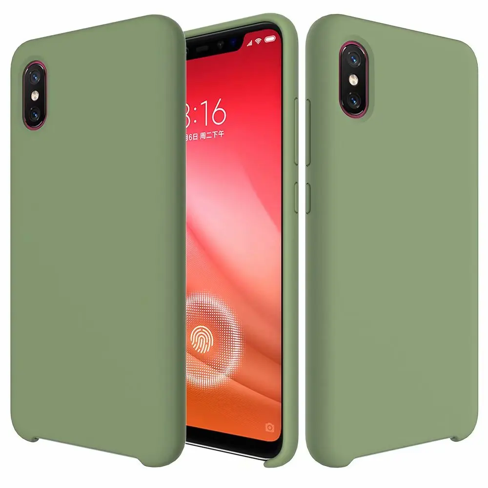Navy Green Оригинальные чехлы HYSOWENDLY Macaron для Redmi 5 Plus 6 6Pro, матовые силиконовые чехлы для Xiaomi 6 6X8 8Pro 8lite Mix 2 2S Max 3 Plus - Цвет: Navy Green