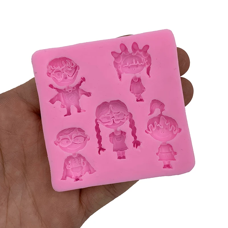 Помадка украшения торта силиконовая форма DIY шоколадная Форма 3D Мультфильм