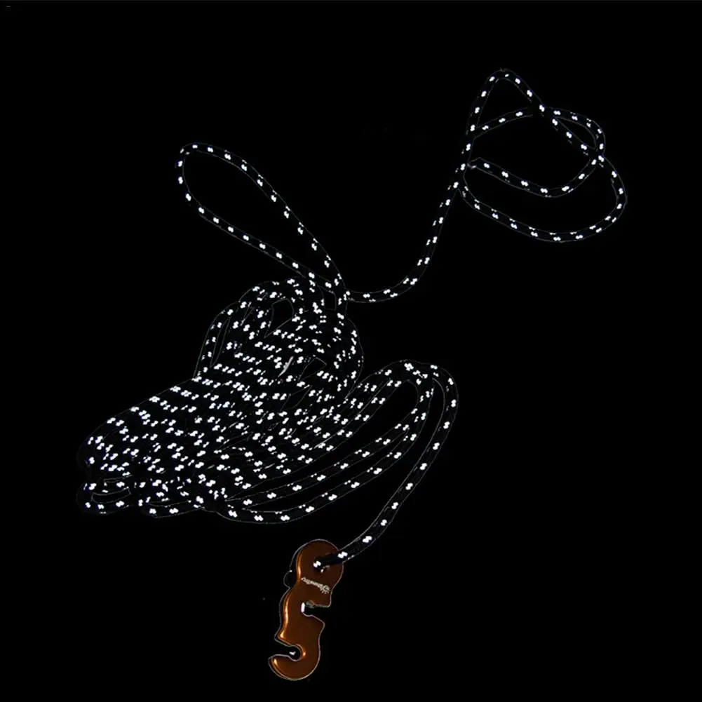 Thickened Tent Wind Rope Canopy Outdoor Camping Reflective 3mm Multi-Functional Buckle Cover | Спорт и развлечения