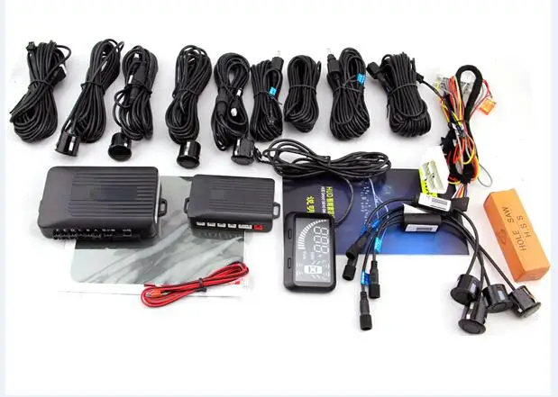 5 OBD II HUD детектор слепых зон 8 сенсоров полная система помощи при парковке