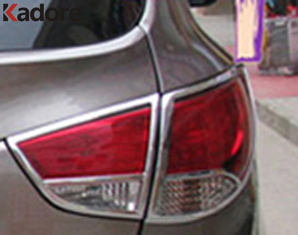 Для Hyundai Tucson IX35 2010 2014 высокое качество АБС хром задняя фара декоративная крышка
