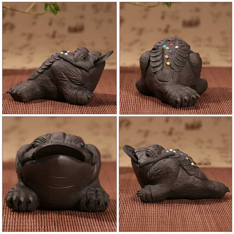 Чайная игрушка из фиолетовой глины в семь разноцветных точек|toys toys|toys toys toystoy tea |