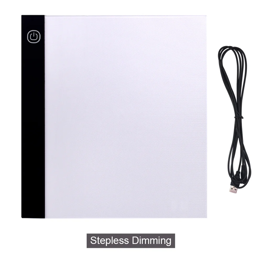 A3 Stepless Dimming A3 светодиодный светильник для трассировки, светильник для рукоделия, коробка для копирования, доска для рисования, стол для рисования, планшет для рисования, наброски, анимация - Цвет: A3 Stepless Dimming