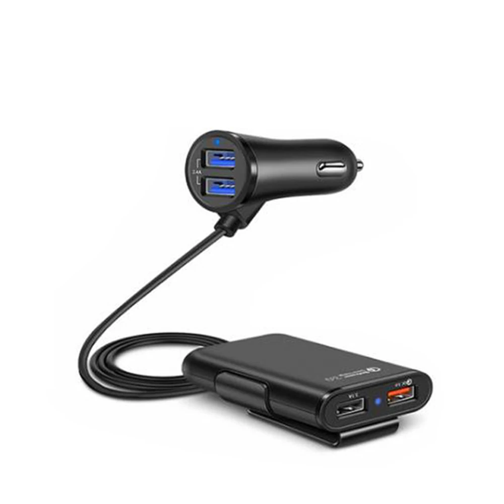 Универсальный QC3.0 2.4A 3.1A 4 портовый автомобильный внедорожник зарядное устройство