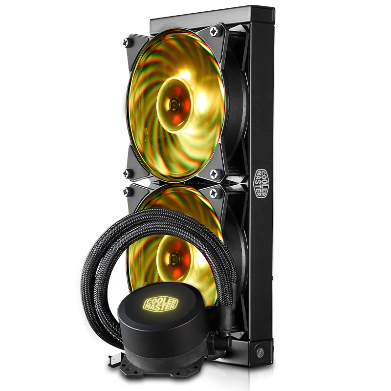 Cooler Master ML240L процессор жидкостный охладитель радиатор 120 мм RGB тихий вентилятор для Intel 1155 1156 2011 1366 AMD AM4 AM3 cpu водяное охлаждение