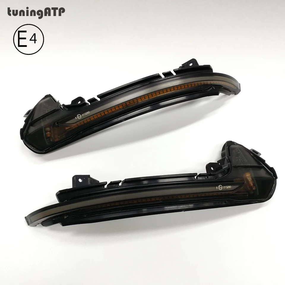 TuningATP копченые матовые черные светодиодные зеркальные указатели поворота с