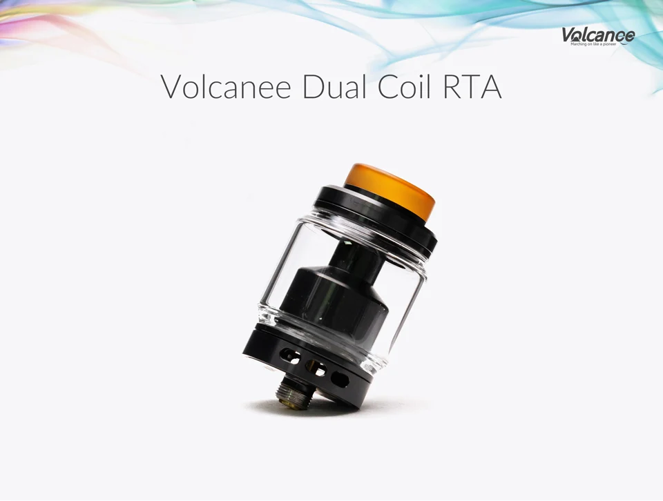 Volcanee атомайзер с двойной катушкой RTA, 8 в 1, предварительно встроенная катушка, вейпер, хлопок, для электронной сигареты, жидкая коробка, мод, сок, Vape, бак