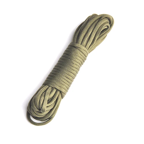 25/50/100ft Paracord 550 парашютный шнур веревка страховочный трос для наружного Кемпинг Альпинизм - Цвет: Army Green