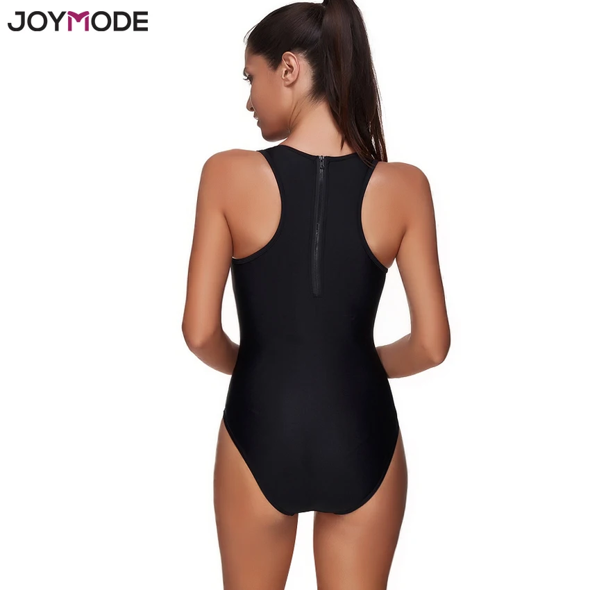 JOYMODE, монокини, купальник, черный, сексуальный, сдельный, спортивный, купальник, без проволоки, с отверстиями, с сеткой, купальник, на молнии, сзади, женский купальник
