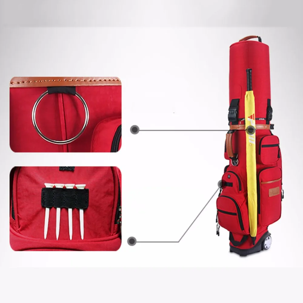 New Golf Aviation Bag portable Golf package Golf Travel Bag Pu Cover Thicken Air Bag With Wheels