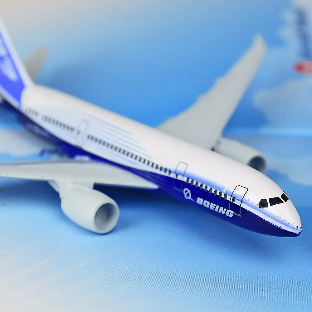 Оригинальная модель Boeing 787 16 см металлические модели самолетов подарок на день