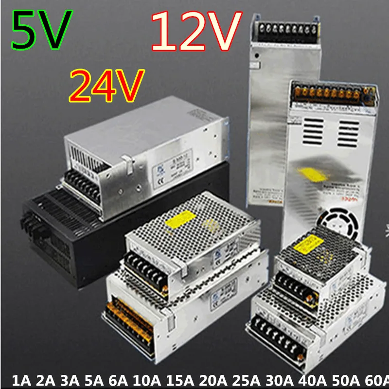 Импульсный источник питания адаптер переменного тока 100 240 В трансформатор